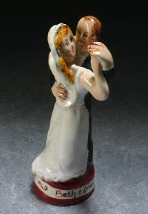 Personalized Portrait Wedding Cake Topper